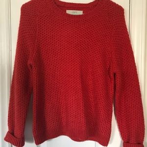 Loft red sweater